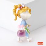 گل سینه طرح دختر کد 4020