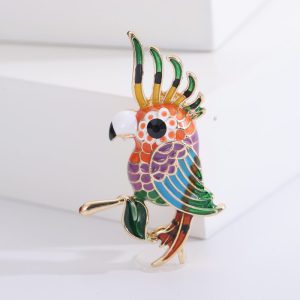 گل سینه طرح پرنده کد 3531
