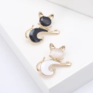 گل سینه طرح گربه کد 3712
