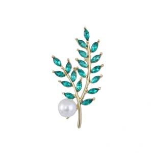 گل سینه طرح برگ کد 3348