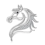 گل سینه طرح اسب کد 55690
